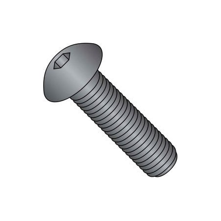 Brighton-Best 1/4"-20 Socket Head Cap Screw, Button, Black Oxide Steel, 1-1/2 in Length 701125